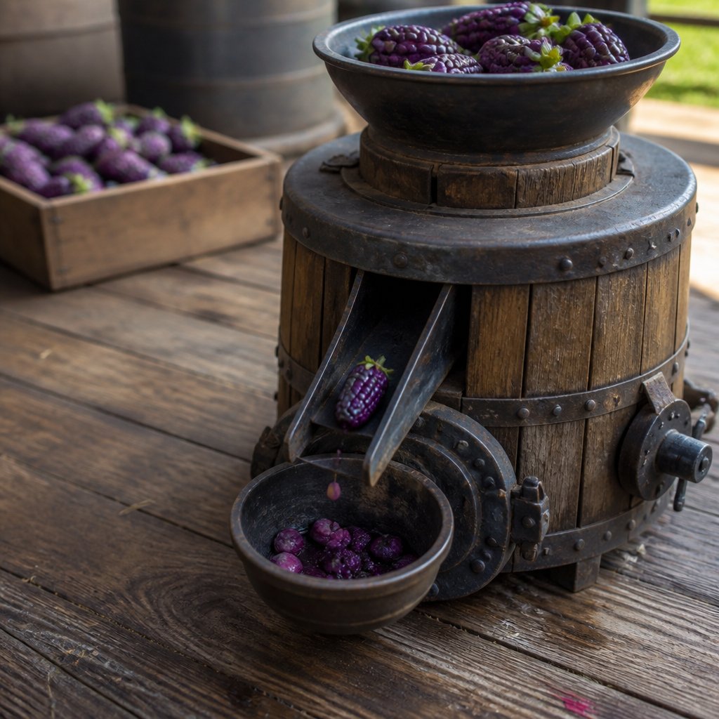 Stardew Valley Seed Maker machine processing purple ancient