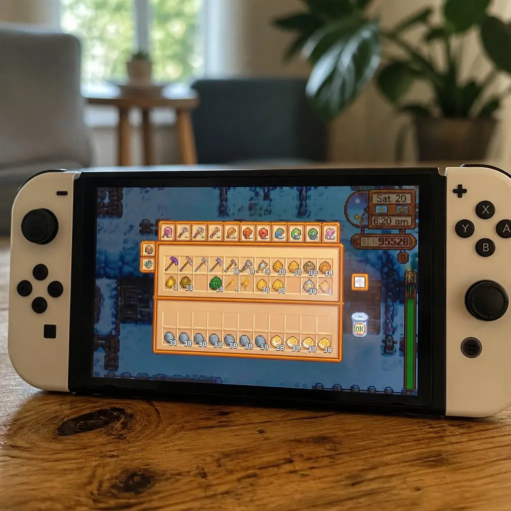 Stardew Valley player inventory showing 10 crafted staircase