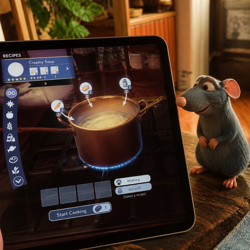 Dreamlight Valley cooking interface showing a recipe being p