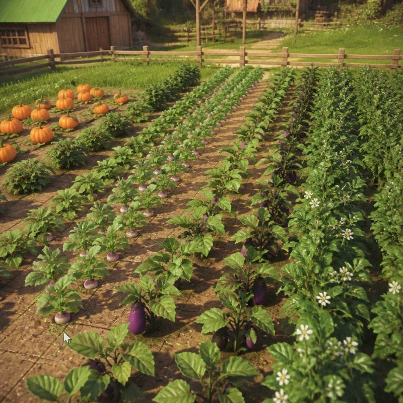 Fields of Mistria crop grid showing Turnips