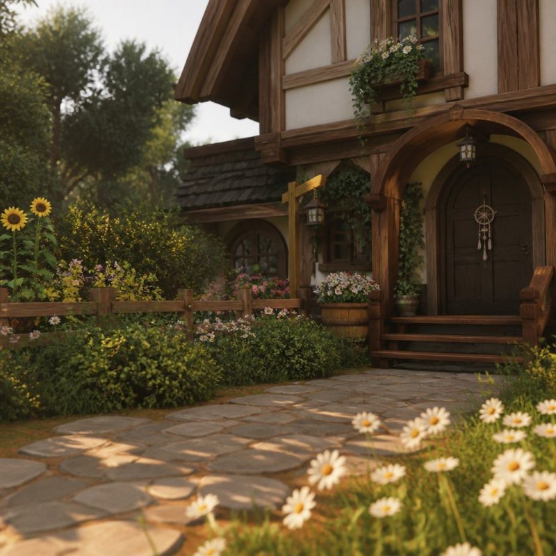 cozy Palia player home exterior in Kilima Village