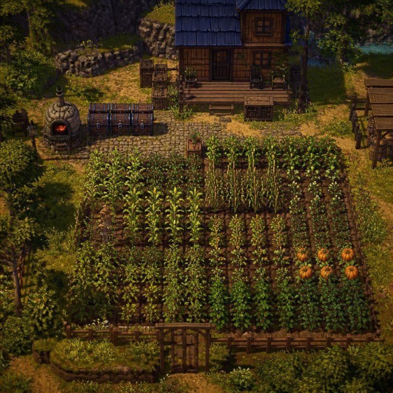 sun haven beginner farm overview from above showing mixed cr