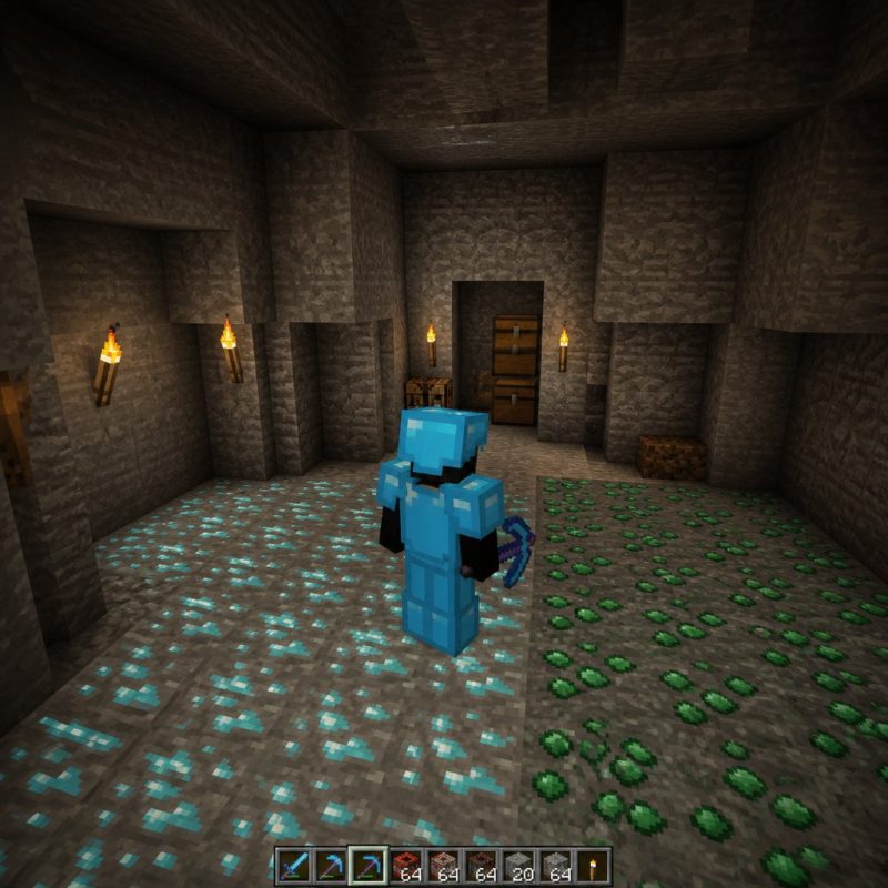 late-game township player character on floor 25 surrounded b